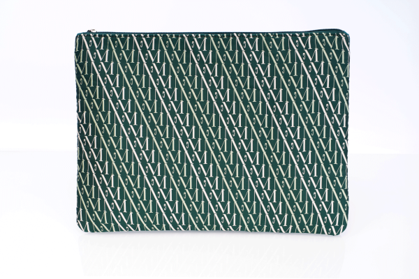 Monogram Laptop Case (Green)